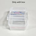 Miniatyrbilde 4 av 8: 1 STK Oppsamlingsbeholderkasse Transparent oppbevaringsboks i plast 10.5*6.8*4.2cm