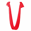 Pikkukuva 1 / 5: Jooga Swing Hammock Trapeze Sling Aerial Silk Set Anti-gravity I Red