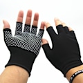 Miniatyrbild 1 av 7: Halvfinger Andningsbara Ridning Cykling MTB Vandring Fitness Stickade 1pair
