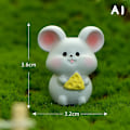 Miniatyrbillede 1 af 8: Tegneserie Zodiac farve dukke håndværk nøglering håndtaske vedhæng gave Mouse