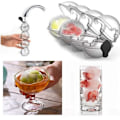Miniatyrbild 2 av 5: 4 Cavity Bar Sphere Ice Cube Mould Form Ball Frys Maker Fack White 1 pc