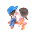 Pikkukuva 2 / 8: 3kpl/ set Lovers Miniature Maisemakoristeet Puutarha Bonsai Dol Blue Pink 0