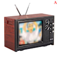 Miniatyrbild 1 av 8: DollHouse Miniatyrprydnader Mini retro TV leksaksprydnader A