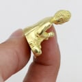 Miniatyrbillede 3 af 5: Ren messing miniature shakyamuni Buddha dekoration boligindretning mi Copper
