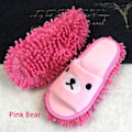 Miniatyrbillede 1 af 5: Tegneserie Dog Lazy Mop Hjemmesko Unisex Microfiber Rengøringsgulv