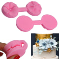 Miniatyrbillede 5 af 5: Ny silikone 3D Rose Flower Fondant Cake Chocolate Sugarcraft M Color Random 2 pcs