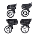 Miniatyrbillede 1 af 8: 4 Stk Kuffert Bagage Universal 360 graders drejelige hjul Trolle one size