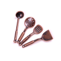 Pikkukuva 8 / 8: 5kpl 1:12 Doll House Miniatyyri metalliset keittiövälineet Nukkekotitila Silver 0
