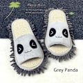 Miniatyrbillede 1 af 5: Tegneserie Dog Lazy Mop Hjemmesko Unisex Microfiber Rengøringsgulv