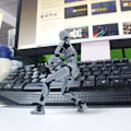 Miniatyrbilde 7 av 8: Multi-ed Movable Robot 3D Printed Mannequin Toyslucky 13 Dummy Red