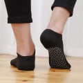 Pikkukuva 1 / 5: Miesten Sukat Juoksusukat Kuntosali Urheilu Jooga Juoksu Non Slip Fitness Soc Black One size
