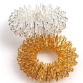 Miniatyrbilde 3 av 5: 10stk Rustfritt stål Finger Massasje Ring Akupunktur Ring Ther Gold