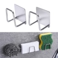 Miniatyrbilde 2 av 5: Kjøkken Svamper i rustfritt stål Holder Rack Vask Tilbehør St 2 pcs