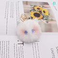 Miniatyrbilde 1 av 8: e Blush Cat Ball nøkkelring Plysj anheng Bag Anheng Bursdag Gi B