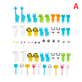 Miniatyrbild 5 av 5: Fruktgaffel Tecknad Minidjur Jul Halloween Snacks tårta F 60 pcs