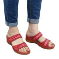 Miniatyrbillede 7 af 8: Dame Sandaler Blød Bund Kiler Sko Damer Sommer Sandaler Med Black 41