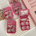 Miniatyrbillede 2 af 8: e Mini kontaktlinser etui Kit til piger Rejser Bærbar kontakt one size