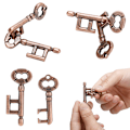 Miniatyrbilde 1 av 8: 1 stk Alloy Key Ring Puslespill Hjernetester IQ Test Barn Voksne li