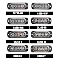 Miniatyrbild 5 av 5: 4LED bilvarningsljus Grill Blinkande haveri Nödlysdiod S Red 2 pcs