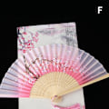 Miniatyrbillede 1 af 5: Style Fan Mønster Folde Folde Håndholdt Flower Fan Damer P F