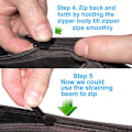 Miniatyrbild 5 av 6: 6st Instant Zipper Universal Instant Fix Zipper Repair Kit Rep onesize
