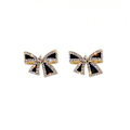 Miniatyrbild 7 av 7: Rhinestone Bowknot Stud örhängen för kvinnor Personlighet Unik D onesize