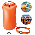 Miniatyrbild 3 av 8: 20L uppblåsbar öppen simboj Float Vattentät Air Dry Bag Pink one size