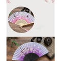 Miniatyrbillede 4 af 5: Style Fan Mønster Folde Folde Håndholdt Flower Fan Damer P H