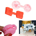 Miniatyrbillede 4 af 5: Ny silikone 3D Rose Flower Fondant Cake Chocolate Sugarcraft M Color Random 2 pcs