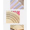 Miniatyrbild 5 av 5: Stil Fläktmönster Vikbar Vikbar Handhållen Flower Fan Dam P F