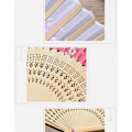 Miniatyrbild 5 av 5: Stil Fläktmönster Vikbar Vikbar Handhållen Flower Fan Dam P H