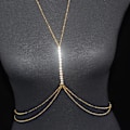 Pikkukuva 4 / 8: Rhinestone Cross Brain ketjuvaljaat naisten asusteet Sexy C Gold
