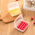 Miniatyrbild 1 av 5: Smörostförvaringslåda Bärbart kylskåp Färskhållning O Transparent 2 pcs