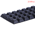 Miniatyrbillede 1 af 5: 40 stk Firkantede gummifødder Selvklæbende kofangerdør Bufferstop 2(12.5*12.5*6 10Pcs)