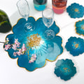 Miniatyrbilde 2 av 5: Sakura Tea Tray Coaster Silikonform For DIY For Epoxy Resin M N1