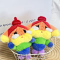 Miniatyrbillede 3 af 8: Pop Mart plysj vedhæng Rainbow Crybaby pige dukke nøglering nøgle R one size