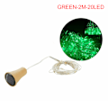 Miniatyrbillede 1 af 5: Solenergi Vinflaske Lys LED Strings Kobbertråd Hjem Pa Green 2M-20LED