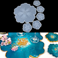 Miniatyrbilde 3 av 5: Sakura Tea Tray Coaster Silikonform For DIY For Epoxy Resin M N1