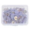 Miniatyrbillede 1 af 5: 100 stk. runde trykstifter Opslagstavle Kort Tommelfinger Tacks Point Bulle Purple
