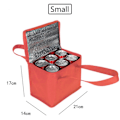 Miniatyrbild 8 av 8: Utomhuskylbox Bärbar thermal kylväska Campin Red Large