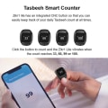 Miniatyrbild 5 av 8: Smart Tasbih Tally Counter Ring för muslimer Zikr Digital Tasbee Onesize
