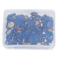 Miniatyrbillede 1 af 5: 100 stk. runde trykstifter Opslagstavle Kort Tommelfinger Tacks Point Bulle Blue
