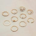 Miniatyrbild 4 av 8: 10st/ set Moon Star Ringar Dam Flickor Bohemian Set Gi One Size