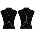 Pikkukuva 5 / 8: Rhinestone Cross Brain ketjuvaljaat naisten asusteet Sexy C Gold