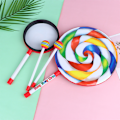 Miniatyrbild 6 av 8: Lollipop Handtrumma Slagverksinstrument Spädbarnsmusikleksaker T A3