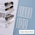 Miniatyrbillede 1 af 4: Silikonestøbning Kvinder Pige Hårnåle Form UV Resin DIY Forme Ha N1&N2 2 PCS