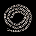 Miniatyrbild 5 av 5: Storlek 4-6 mm Herrhalsband i rostfritt stål kubansk länkkedja Höft as the picture D:4mmx24in