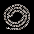 Miniatyrbillede 5 af 5: Størrelse 4-6mm mænds halskæde rustfrit stål cubanske Link Chain Hip as the picture B:4mmx20in