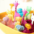 Miniatyrbild 2 av 5: Fruktgaffel Tecknad Minidjur Jul Halloween Snacks tårta F 60 pcs