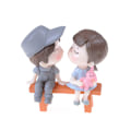 Pikkukuva 6 / 8: 3kpl/ set Lovers Miniature Maisemakoristeet Puutarha Bonsai Dol Grey 0